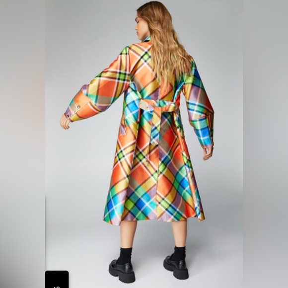 Multi-Color Trench Coat - Picture 4 of 8